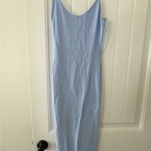 Superdown light blue knit body on dress